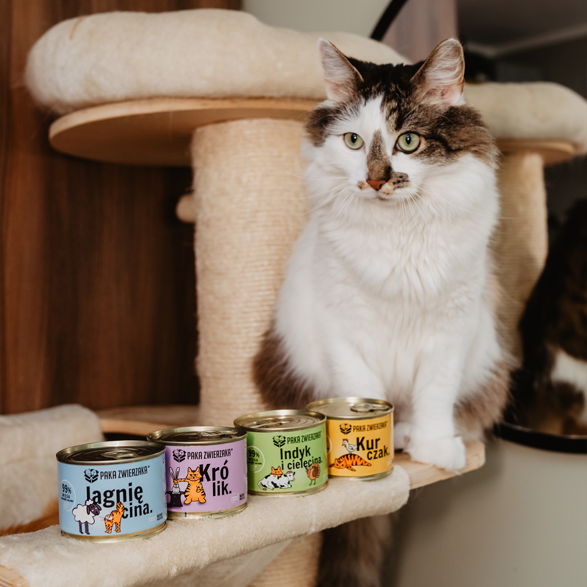 Karma mokra dla kota PAKA ZWIERZAKA jagnięcina 200 g