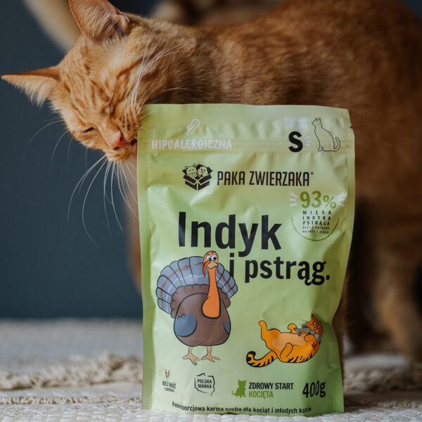 Próbka karmy suchej KOT Indyk i pstrąg "S" 50g