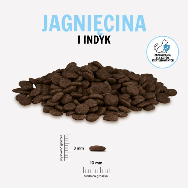 Karma sucha dla kota PAKA ZWIERZAKA jagnięcina i indyk 1,6 kg