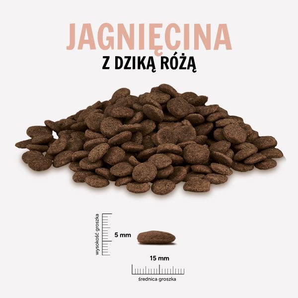 Karma sucha dla psa PAKA ZWIERZAKA jagnięcina i dzika róża PUPPY L 9 KG