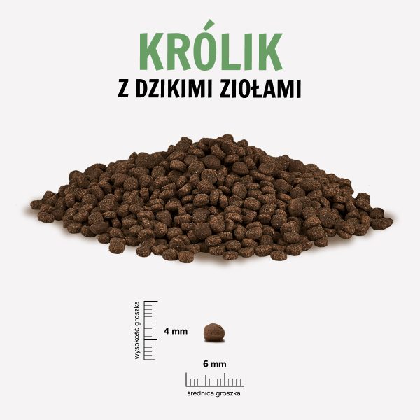 Karma sucha dla psa PAKA ZWIERZAKA królik z dzikimi ziołami PUPPY S 3 kg