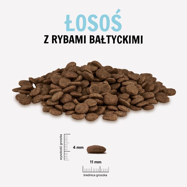 Karma sucha dla psa PAKA ZWIERZAKA łosoś z rybami bałtyckimi M 1,5 kg