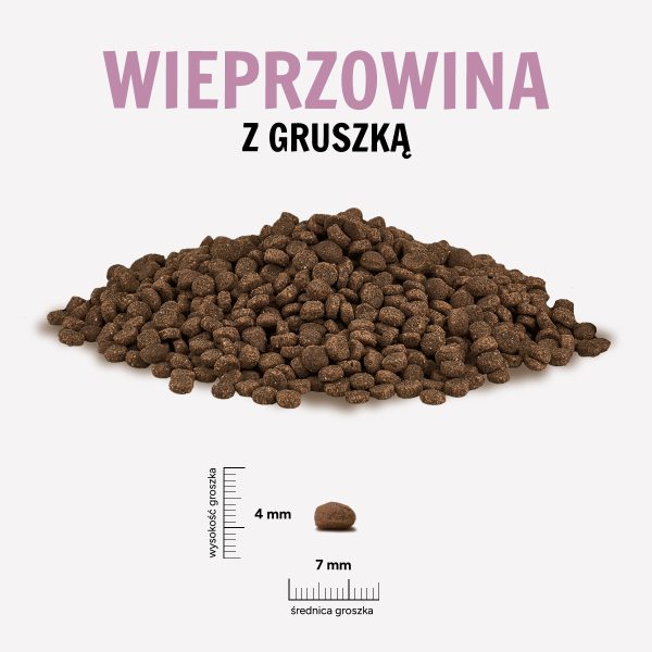 Karma sucha dla psa PAKA ZWIERZAKA wieprzowina z gruszką S 9 kg