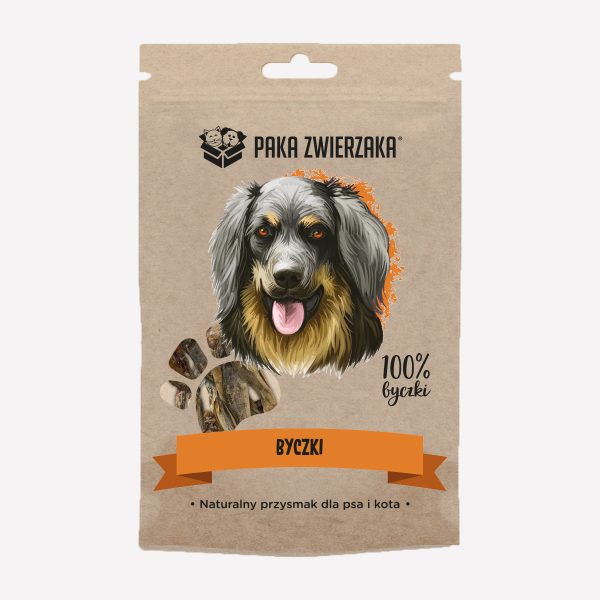 Przysmak dla psa i kota PAKA ZWIERZAKA byczki 100% 60 g