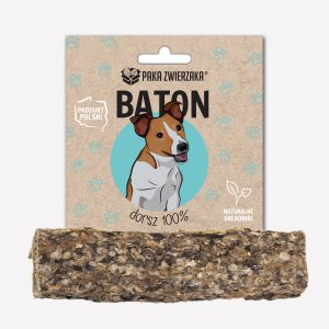 Gryzak dla psa PAKA ZWIERZAKA baton dorsz 100% 12 cm 28 g