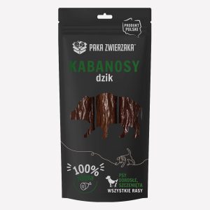 Przysmak dla psa PAKA ZWIERZAKA kabanosy dzik 3 szt. 80 g
