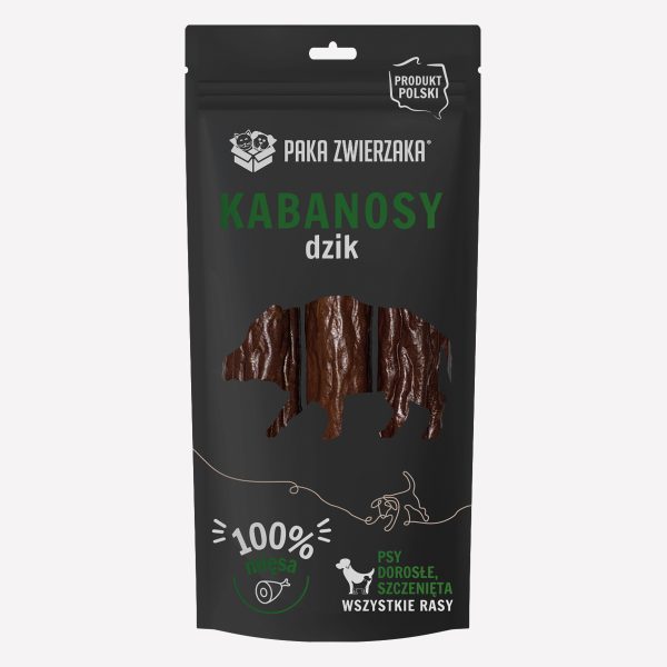 Przysmak dla psa PAKA ZWIERZAKA kabanosy dzik 3 szt. 80 g
