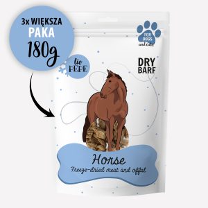 Przysmak dla psa i kota Lio PEPE horse XL końska wątróbka 180 g