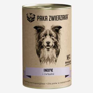 Karma mokra dla psa PAKA ZWIERZAKA indyk i żurawina 400 g