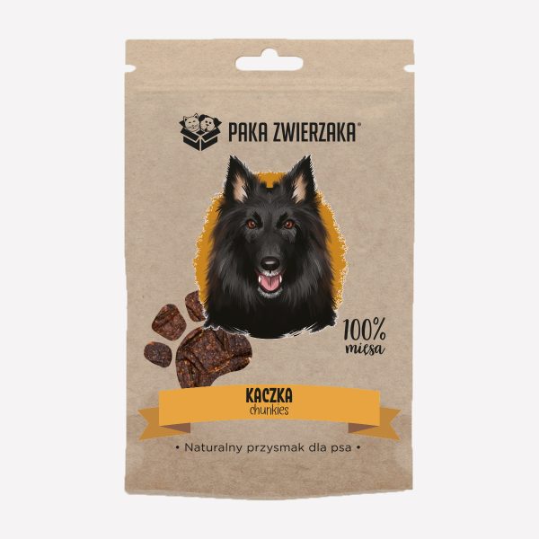 Przysmak dla psa PAKA ZWIERZAKA chunkies kaczka 100% 70 g