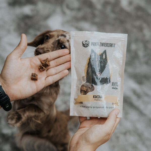 Przysmak dla psa PAKA ZWIERZAKA chunkies kaczka 100% 70 g