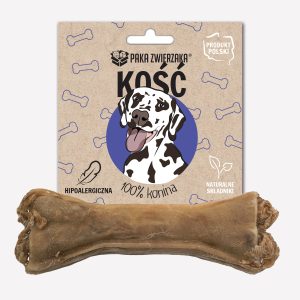 Gryzak dla psa PAKA ZWIERZAKA kość 100% konina M- 12cm 50 g