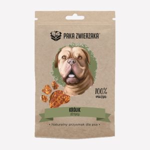 Przysmak dla psa PAKA ZWIERZAKA stripsy królik 100% 70 g