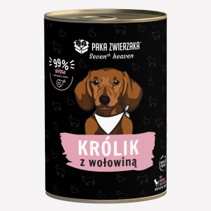 Karma mokra dla psa PAKA ZWIERZAKA Seven’th Heaven królik z wołowiną 400 g