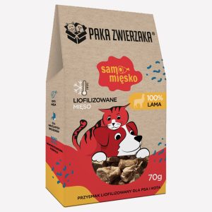 Przysmak dla psa i kota liofilizowany PAKA ZWIERZAKA Samo Mięsko lama 70 g