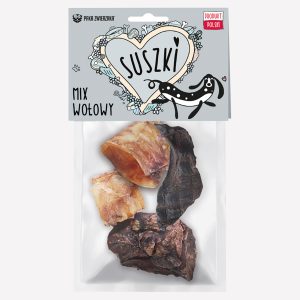 Gryzak dla psa PAKA ZWIERZAKA SUSZKI mix wołowy 100 g