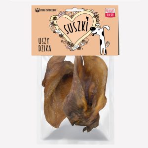 Gryzak dla psa PAKA ZWIERZAKA SUSZKI uszy dzika 2 szt.