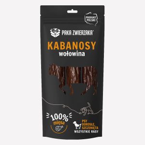 Przysmak dla psa PAKA ZWIERZAKA kabanosy wołowina 3 szt. 80 g