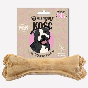 Gryzak dla psa PAKA ZWIERZAKA kość z dodatkiem żwacza XL- 17 cm 115 g