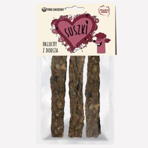 Gryzak dla psa PAKA ZWIERZAKA SUSZKI Paluchy z dorsza 60g