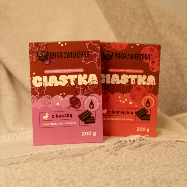Ciastka dla psa PAKA ZWIERZAKA Kaczka z burakiem 200g