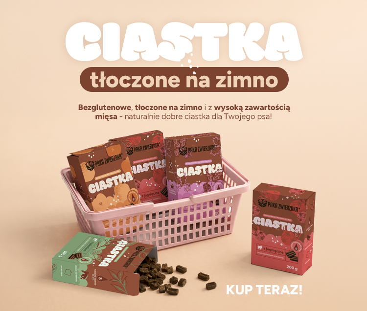 karma sucha i mokra pakazwierzaka ciastka bezglutenowe