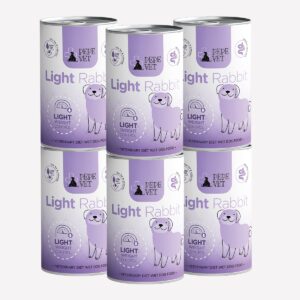 ZESTAW Karma mokra dla psa PEPE VET Light Rabbit (królik) 6x400g