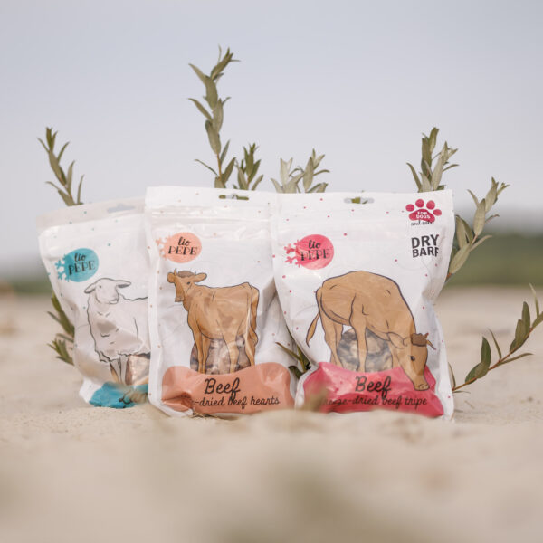 Przysmak dla psa i kota Lio PEPE Beef hearts serca wołowe 180 g
