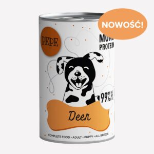 Karma mokra dla psa PEPE deer 99% jeleń 400 g