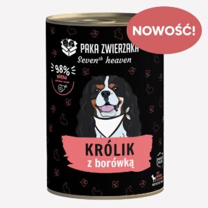 Karma mokra dla psa PAKA ZWIERZAKA Seven’th Heaven królik z borówką 400 g