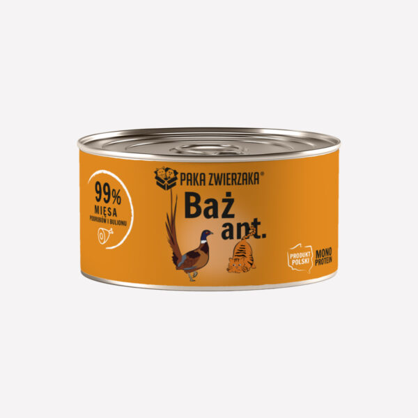 ZESTAW Karma mokra dla kota PAKA ZWIERZAKA bażant 200g x 6 szt.