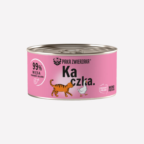 ZESTAW Karma mokra dla kota PAKA ZWIERZAKA kaczka 200g x 6 szt.