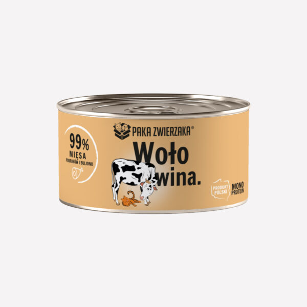 Karma mokra dla kota PAKA ZWIERZAKA wołowina 200g