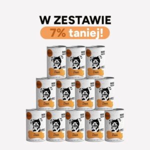 ZESTAW Karma mokra dla psa PEPE deer 99% jeleń 12x400g