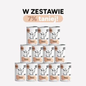 ZESTAW Karma mokra dla psa PEPE horse 99% konina 12x400g