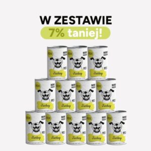 ZESTAW Karma mokra dla psa PEPE turkey 99% indyk 12x400g