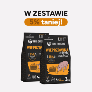 karma sucha i mokra wieprzowina z dynia zestaw 3kgjpg